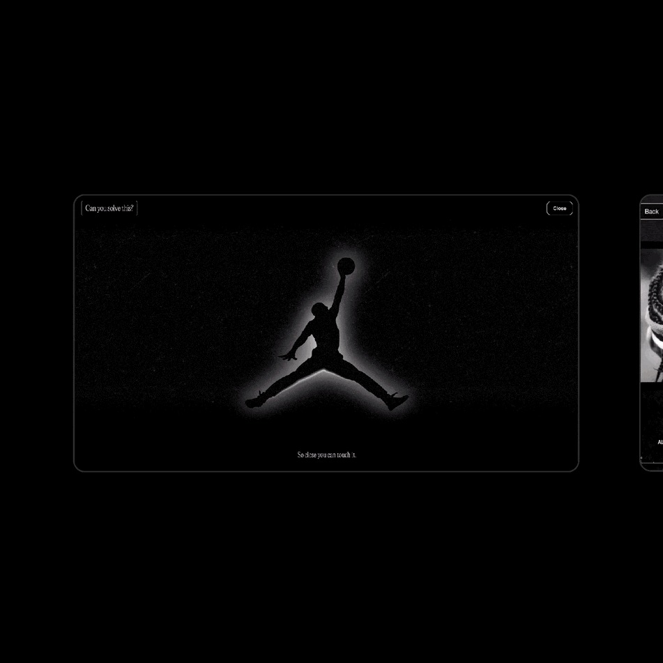 Nike Jordan e-commerce platform interface