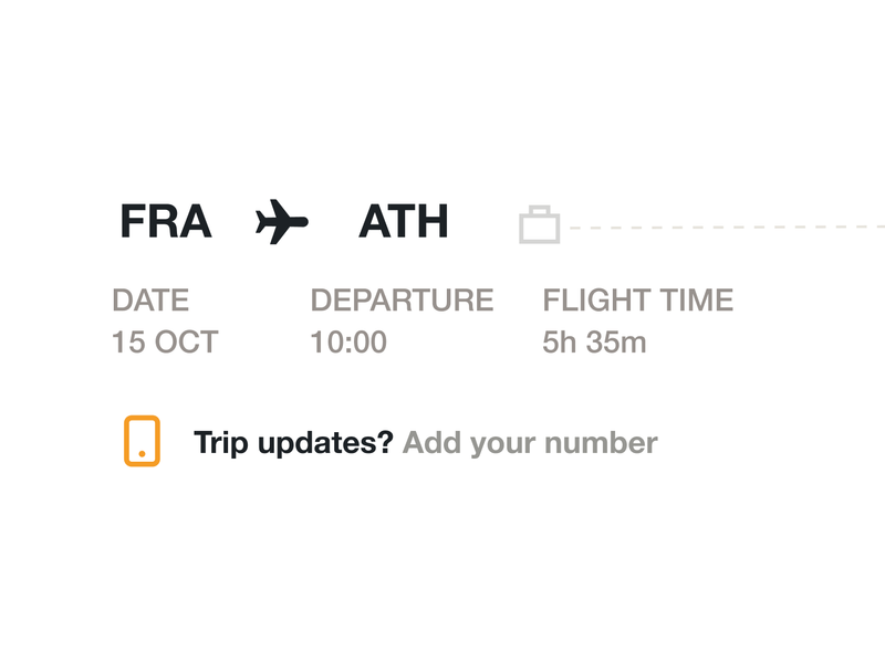 The Interface of Travel, Trip Setup