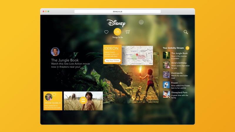 Disney Website, so persönlich wie Ihr Familienbesuch