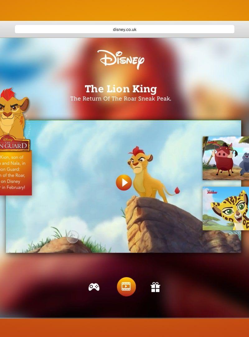 Disney Website, Vision