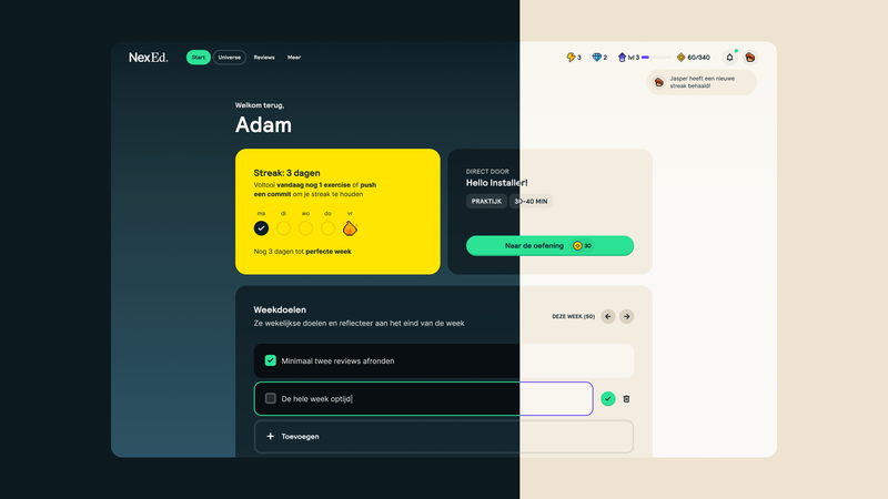 NexEd, Light Dark Mode