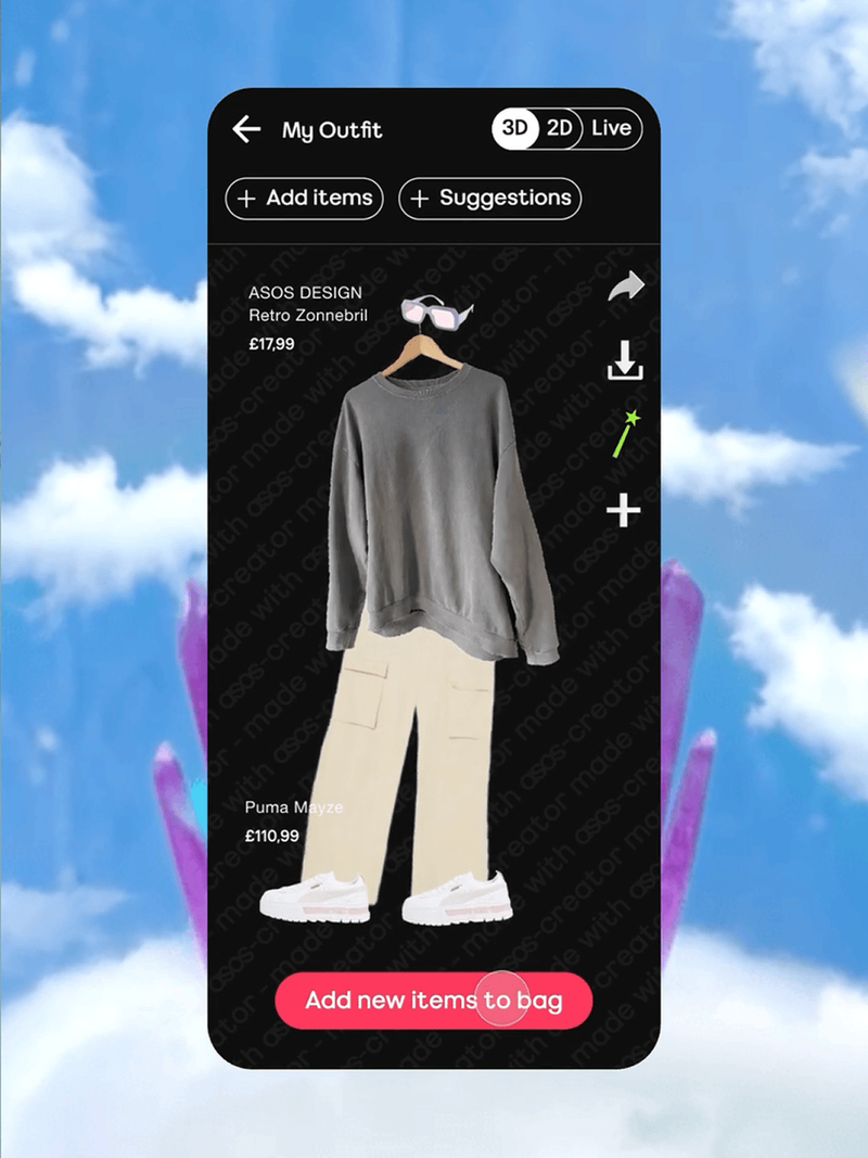 Pop Commerce, AI Outfit Builder